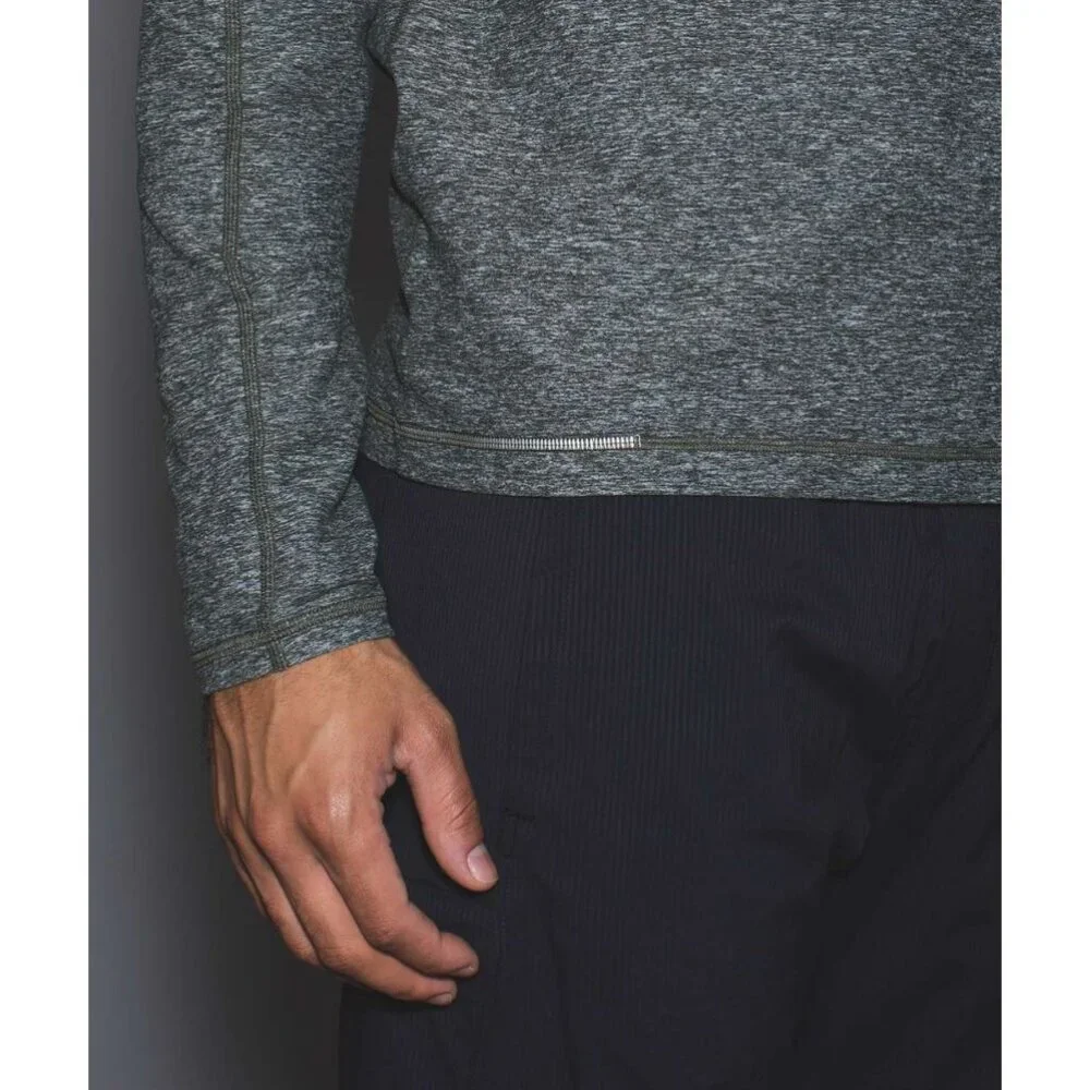 Lululemon Mens Surge Long Sleeve Henley Button Up Casual Athletic T-Shirt Jersey - Picture 4 of 11